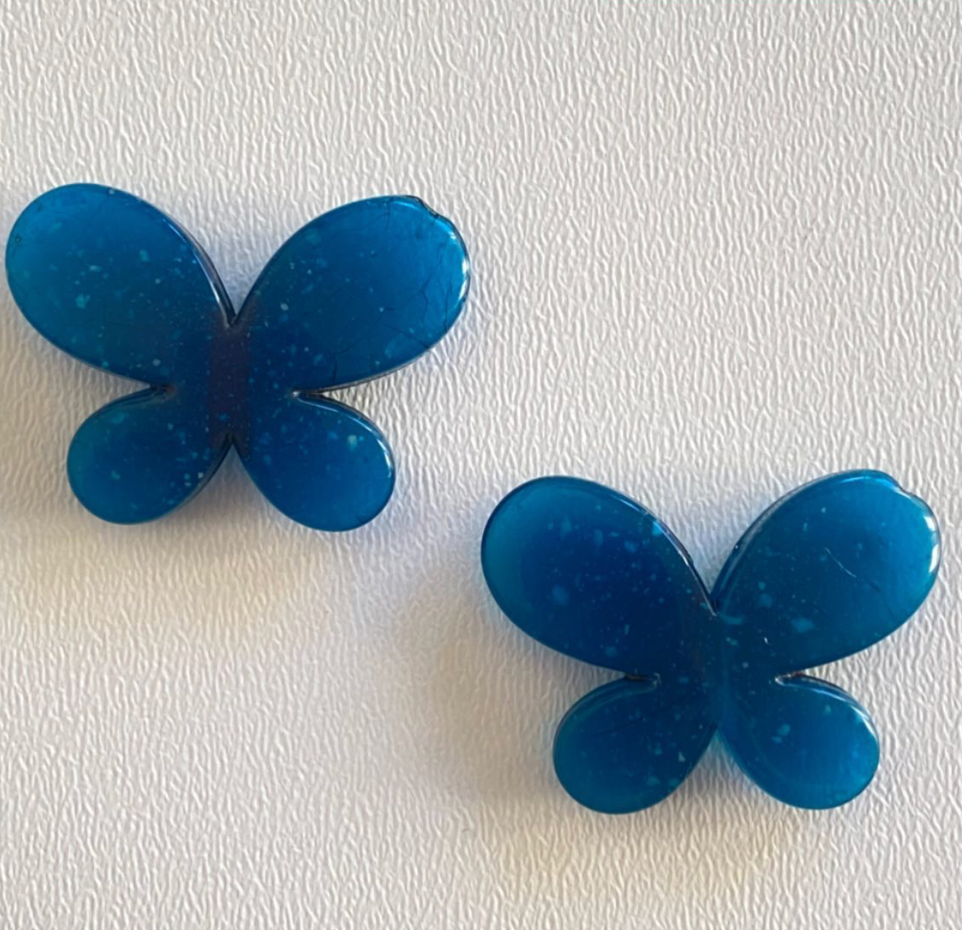 MARIPOSAS AZULES ACRÍLICAS