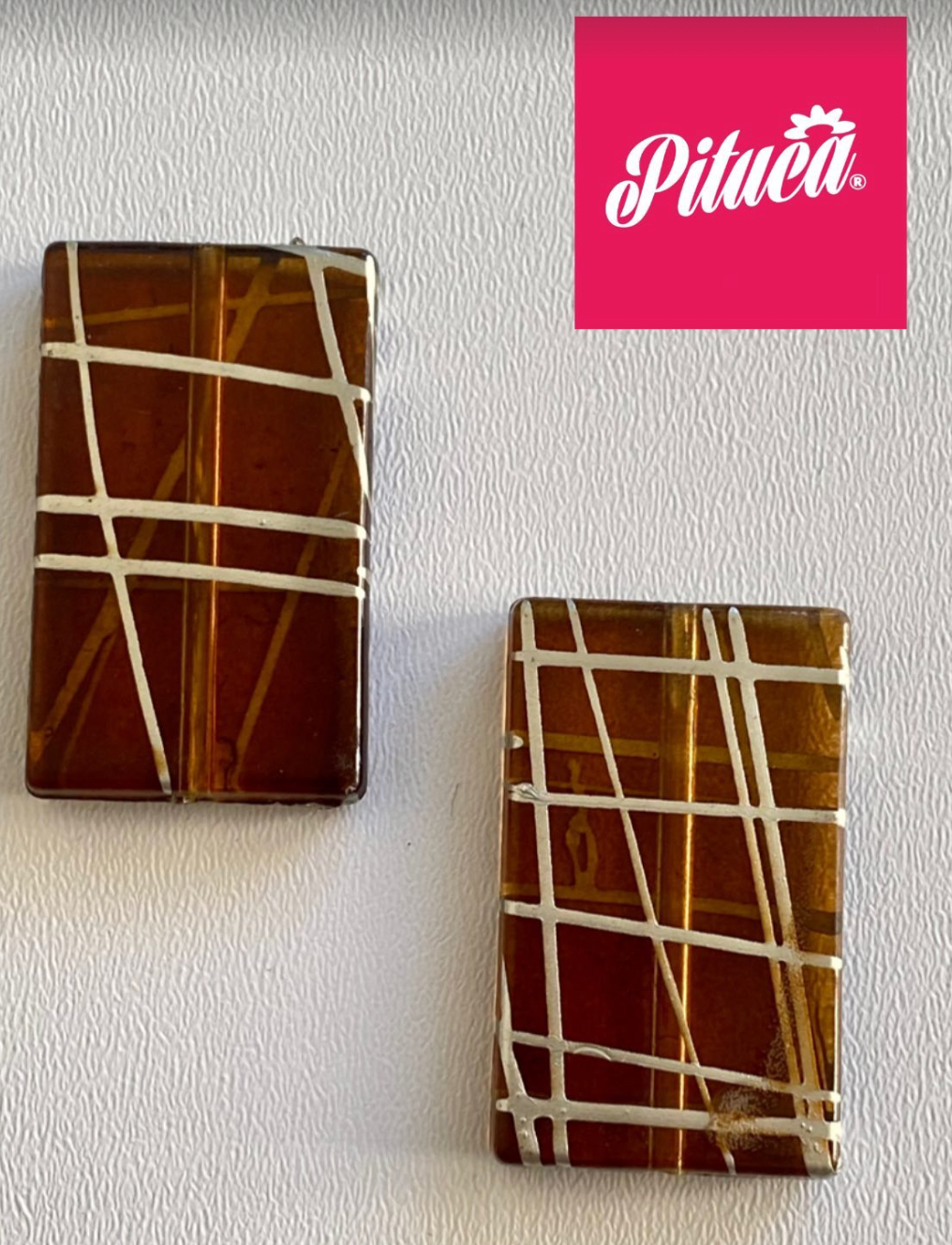 CUENTAS ACRÍLICAS RETRO CAFÉ TRASLÚCIDO L/ PLATEADAS