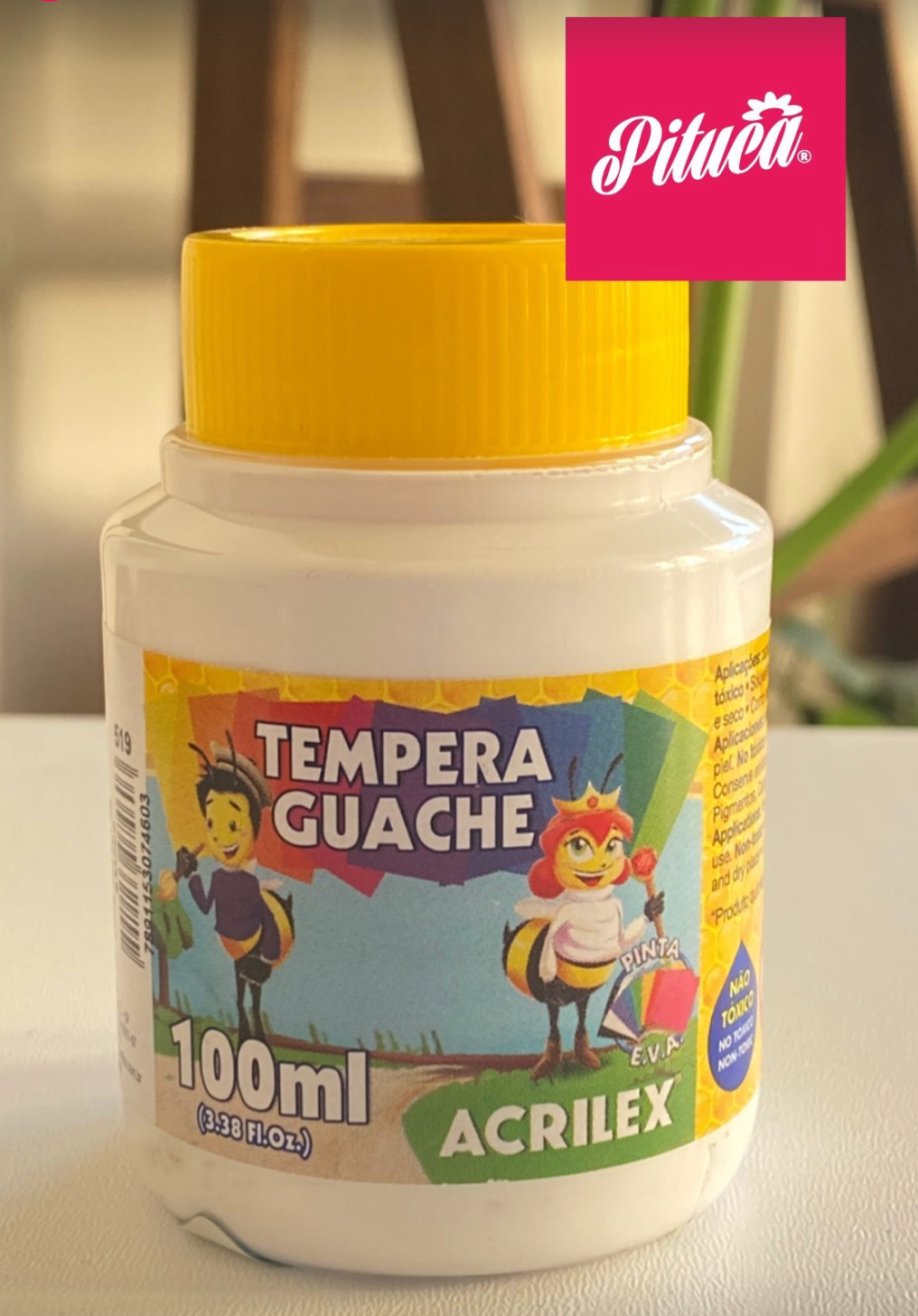 TEMPERA GUACHE ACRILEX BLANCA 100 ML